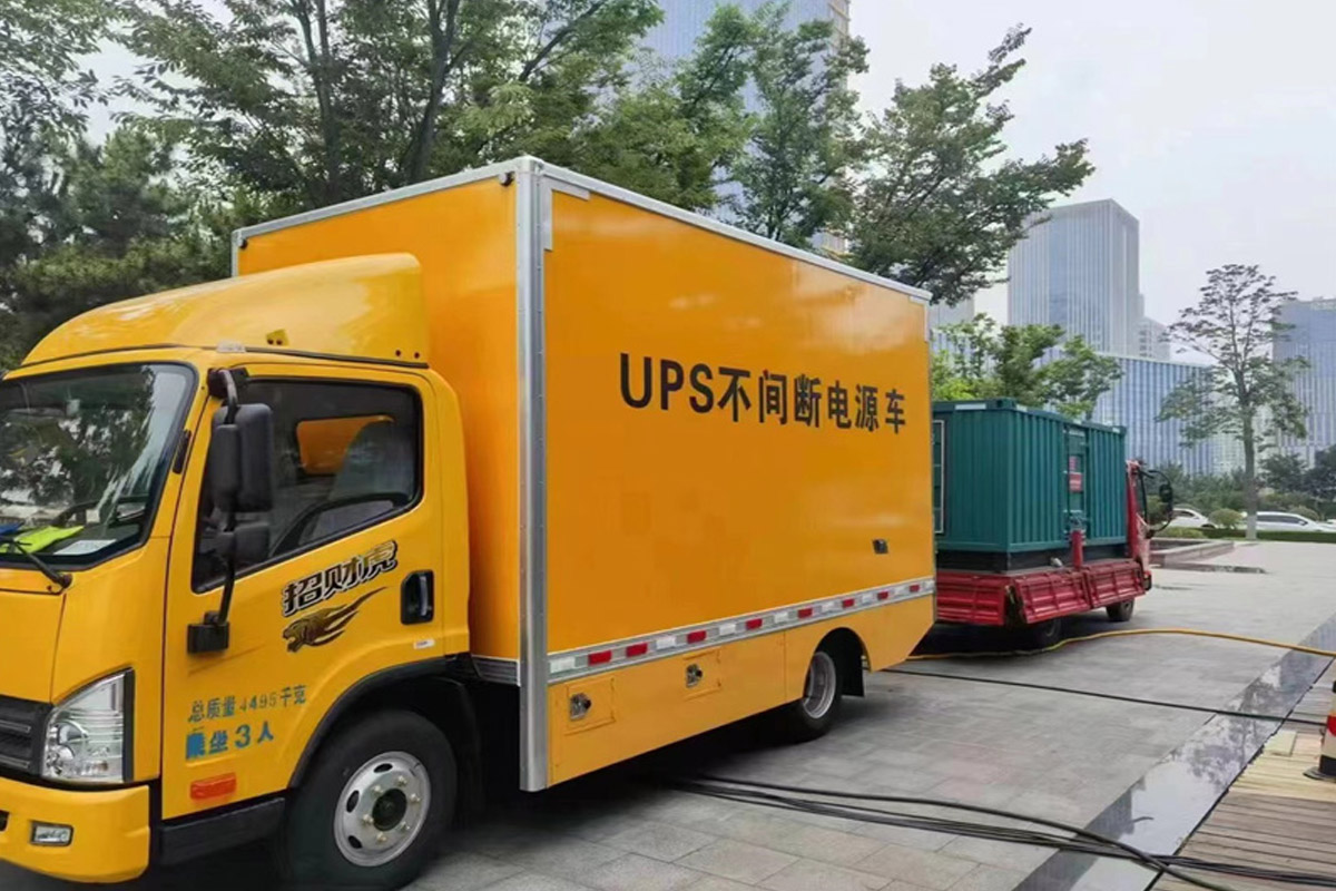 七星关发电机租赁施工现场