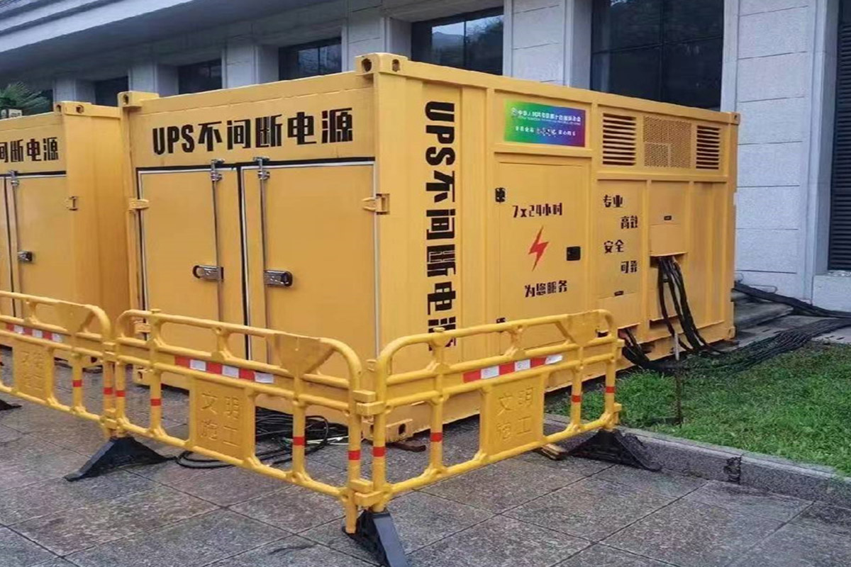 七星关发电机租赁施工现场